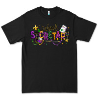 Black mardi gras school secretary Premium Tee - texasbilliewilder