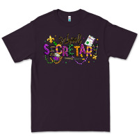 Plum mardi gras school secretary Premium Tee - texasbilliewilder