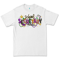 White mardi gras school secretary Premium Tee - texasbilliewilder