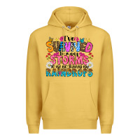 Antique Gold ive survived too many storms to be thered by raind Premium Hoodie - CowhideDigitalArt