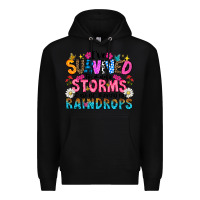 Black ive survived too many storms to be thered by raind Premium Hoodie - CowhideDigitalArt