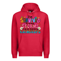 Cardinal ive survived too many storms to be thered by raind Premium Hoodie - CowhideDigitalArt