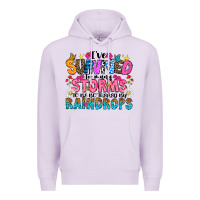 Lilac ive survived too many storms to be thered by raind Premium Hoodie - CowhideDigitalArt