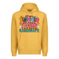 Mustard ive survived too many storms to be thered by raind Premium Hoodie - CowhideDigitalArt