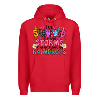 Red ive survived too many storms to be thered by raind Premium Hoodie - CowhideDigitalArt