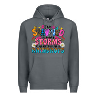 Rock ive survived too many storms to be thered by raind Premium Hoodie - CowhideDigitalArt