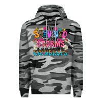 Slate Camo ive survived too many storms to be thered by raind Premium Hoodie - CowhideDigitalArt