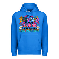 True Royal ive survived too many storms to be thered by raind Premium Hoodie - CowhideDigitalArt