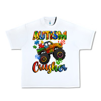 White autism crusher Urban Heavy Tee - CowGirlArtShop