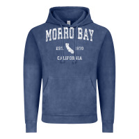 Vintage Denim Morro Bay California CA Vintage Athletic Sports Design Vintage Hoodie - longCreatives