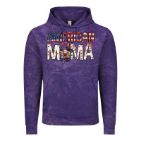 Cloud Purple American mama with gnome mothers day Vintage Hoodie - HowdyJamesFarm