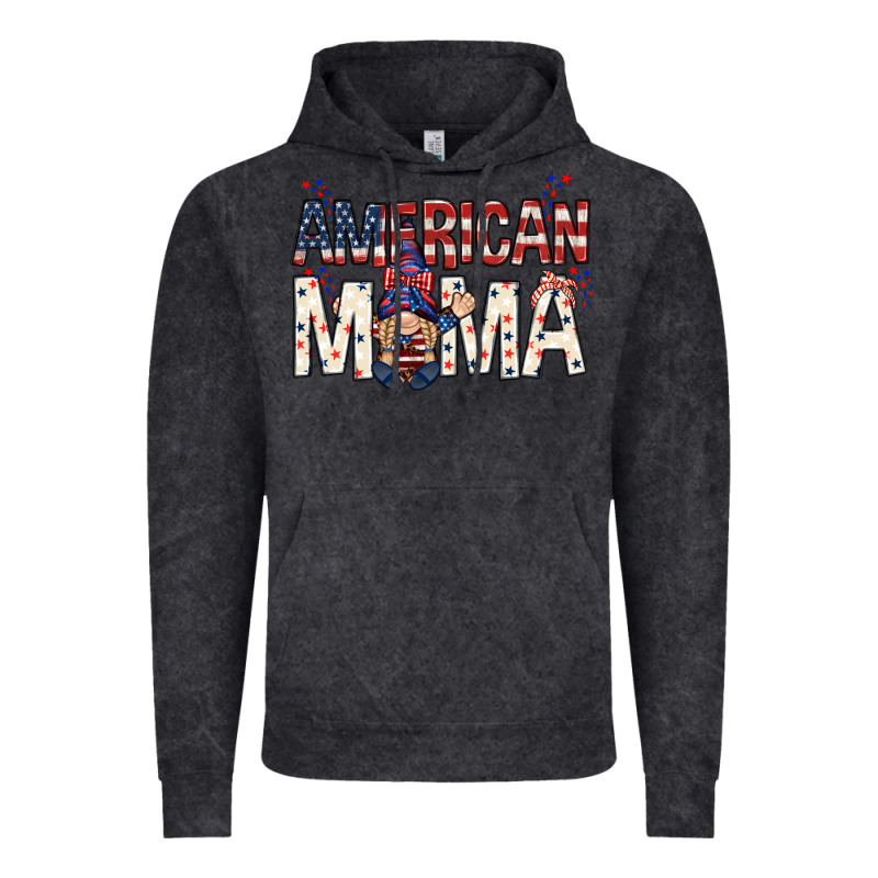 American Mama With Gnome Mothers Day Vintage Hoodie by HowdyJamesFarm | Teevron
