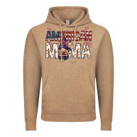 Vintage Coffee American mama with gnome mothers day Vintage Hoodie - HowdyJamesFarm