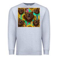 Heather Grey bear tumbler Premium Sweatshirt - BarkalooDesign