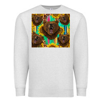 Oatmeal Heather bear tumbler Premium Sweatshirt - BarkalooDesign