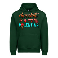 Forest Green chocolate is my valentine Urban Hoodie - AdoDesignShop