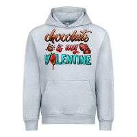 Heather Grey chocolate is my valentine Urban Hoodie - AdoDesignShop