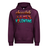 Mauve Wine chocolate is my valentine Urban Hoodie - AdoDesignShop