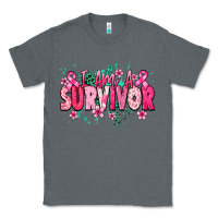 Charcoal Heather I am a survivor Cancere Awareness Classic Tee - HowdyJamesFarm