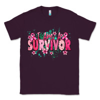 Plum I am a survivor Cancere Awareness Classic Tee - HowdyJamesFarm