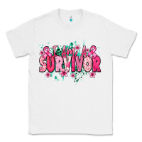 White I am a survivor Cancere Awareness Classic Tee - HowdyJamesFarm