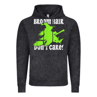 Vintage Black witches saying broom hair dont care halloween camper joke Vintage Hoodie - longCreatives