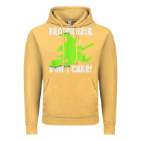 Vintage Mustard witches saying broom hair dont care halloween camper joke Vintage Hoodie - longCreatives