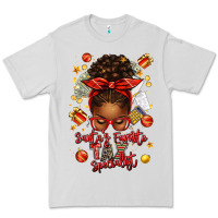 Dove Grey santa favorite tax specialist afro messy bun Premium Tee - texasbilliewilder