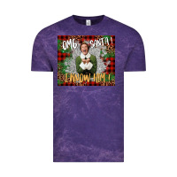 Cloud Purple omg santa i know him elf Vintage Tee - CowGirlArtShop