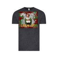 Vintage Black omg santa i know him elf Vintage Tee - CowGirlArtShop