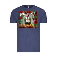 Vintage Denim omg santa i know him elf Vintage Tee - CowGirlArtShop