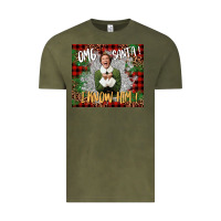 Vintage Olive omg santa i know him elf Vintage Tee - CowGirlArtShop