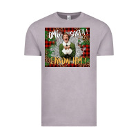 Vintage Zinc omg santa i know him elf Vintage Tee - CowGirlArtShop