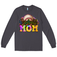 Smoke baseball mom Long Sleeve Tee - OliviaCreatesArt