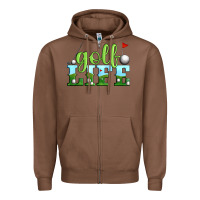 Chestnut golf life Zipper Hoodie - Artiststas