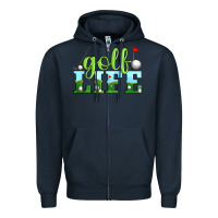 Navy golf life Zipper Hoodie - Artiststas