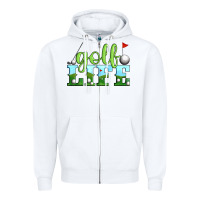 White golf life Zipper Hoodie - Artiststas