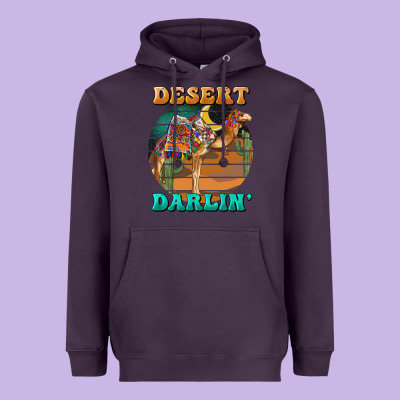 Desert Darling Camel Heavyweight Hoodie Designed By Barkaloodesign