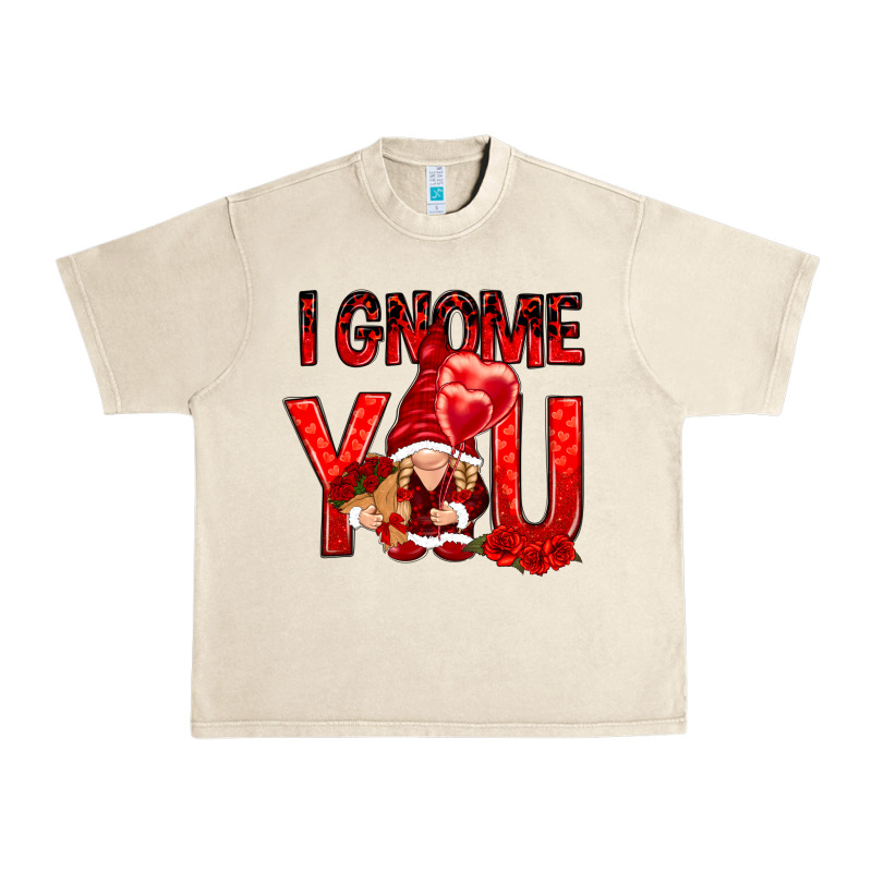 I Gnome You With Roses Valentine's Day Urban Heavy Tee by HowdyJamesFarm | Teevron