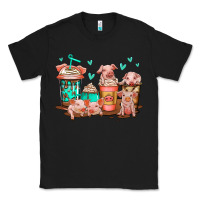 Black cute pigs coffee Classic Tee - Jasminsmagicworld