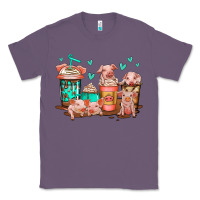 Lavender cute pigs coffee Classic Tee - Jasminsmagicworld