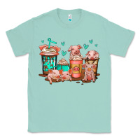 Seafoam cute pigs coffee Classic Tee - Jasminsmagicworld