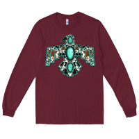 Burgundy Western Thunderbird Long Sleeve Tee - Jasminsmagicworld