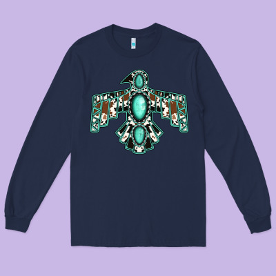 Western Thunderbird Long Sleeve Tee Designed By Jasminsmagicworld