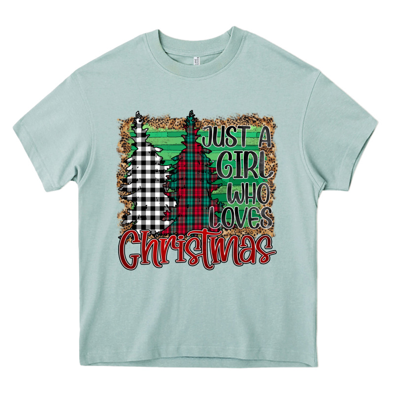 Just A Girl Who Loves Christmas Heavy Core Tee by Bettercallsaul | Teevron