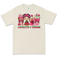 Bone cafecito y chisme with coffee cups Premium Tee - texasbilliewilder