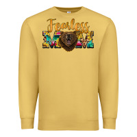Antique Gold fearless mom bear Premium Sweatshirt - BarkalooDesign