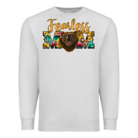 Dove Grey fearless mom bear Premium Sweatshirt - BarkalooDesign