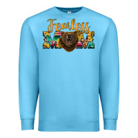 Ocean Blue fearless mom bear Premium Sweatshirt - BarkalooDesign