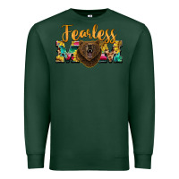 Sports Green fearless mom bear Premium Sweatshirt - BarkalooDesign